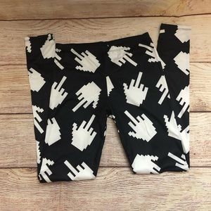 NWOT - Miz - Middle Finger Graphic Leggings